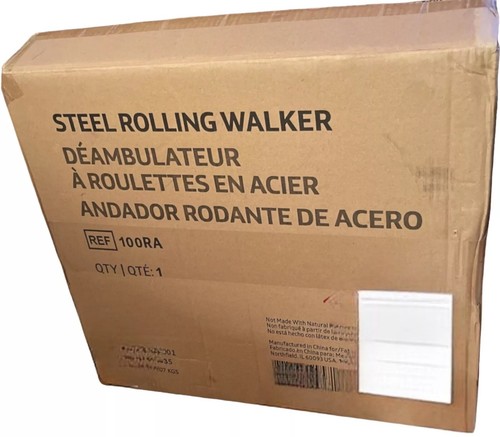 New steel rolling walker - steel,